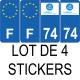 64 Pau sticker plate registration city