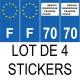 64 Pau adesivo piastra di registrazione city