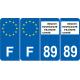64 Pau sticker plate registration city