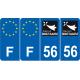 64 Pau sticker plate registration city