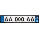 Lot de 4 autocollants bleu 56 MORBIHAN Bretagne - F Europe nouvelles régions plaque immatriculation auto voiture sticker