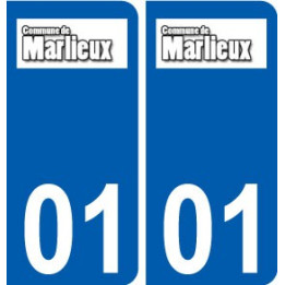 01 Marlieux logo ville autocollant plaque sticker