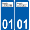 01 Marlieux logo ville autocollant plaque sticker