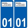 01 Marlieux logo ville autocollant plaque sticker