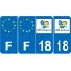 64 Pau sticker plate registration city