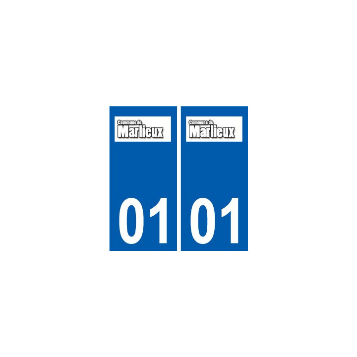 01 Marlieux logo ville autocollant plaque sticker