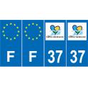 64 Pau sticker plate registration city