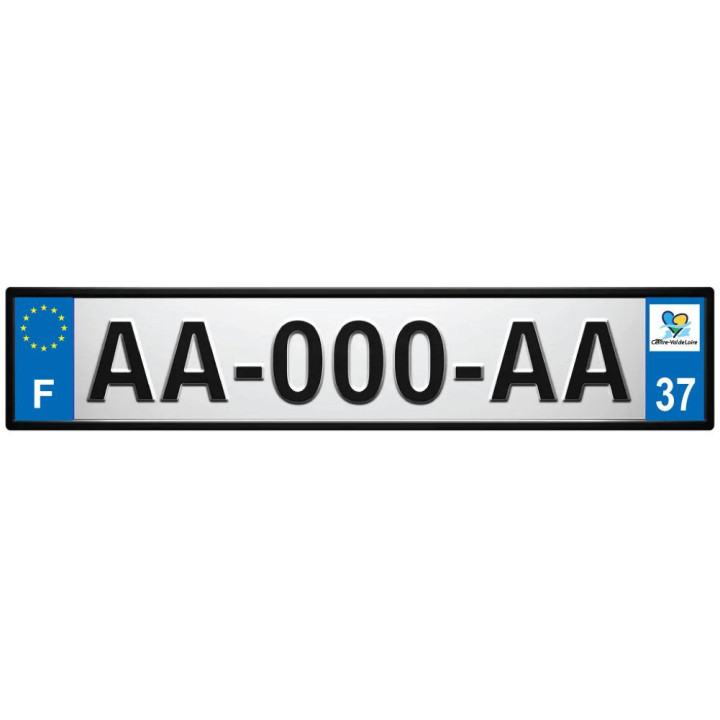64 Pau placa etiqueta de registro de la ciudad