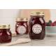 Lot de 64 Etiquettes ronde confiture bocaux fait maison autocollant sticker logo 587