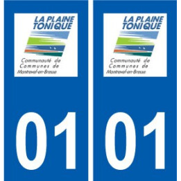 01 Montrevel-en-Bresse-logo ville autocollant plaque sticker