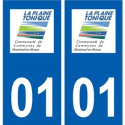 01 Montrevel-en-Bresse-logo ville autocollant plaque sticker