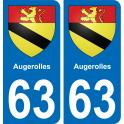 63 Augerolles blason autocollant plaque stickers ville