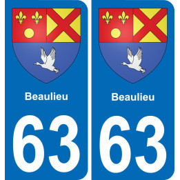 63 Beaulieu wappen aufkleber typenschild aufkleber stadt