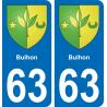 63 Bulhon stemma adesivo piastra adesivi città