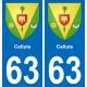 63 Cellule wappen aufkleber typenschild aufkleber stadt