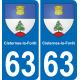 63 Cisternes-la-Forêt stemma adesivo piastra adesivi città