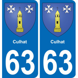 63 Culhat wappen aufkleber typenschild aufkleber stadt