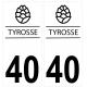 40 Landes Tyrosse Cône de pin pomme de pin sapin ville sticker autocollant plaque immatriculation auto logo987