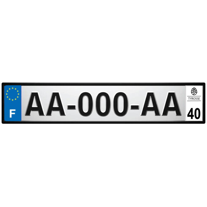 40 Landes Tyrosse Cône de pin pomme de pin sapin ville sticker autocollant plaque immatriculation auto logo987