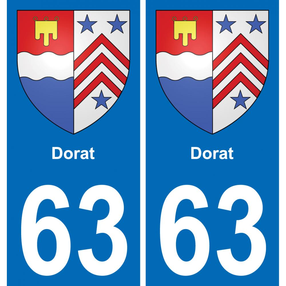 63 Dorat stemma adesivo piastra adesivi città
