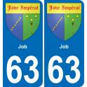63 Job wappen aufkleber typenschild aufkleber stadt