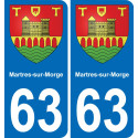 63 Martres-sur-Morge stemma adesivo piastra adesivi città