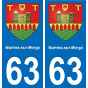 63 Martres-sur-Morge stemma adesivo piastra adesivi città