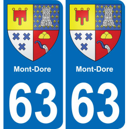 63 Mont-Dore blason autocollant plaque stickers ville