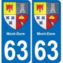 63 Mont-Dore blason autocollant plaque stickers ville
