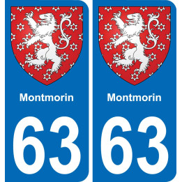 63 Montmorin wappen aufkleber typenschild aufkleber stadt