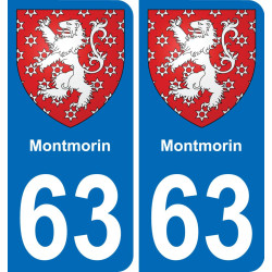 63 Montmorin wappen aufkleber typenschild aufkleber stadt