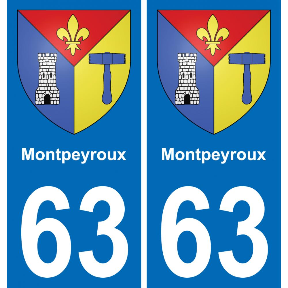 63 Montpeyroux wappen aufkleber typenschild aufkleber stadt