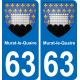 63 Murat-le-Quaire blason autocollant plaque stickers ville