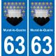 63 Murat-le-Quaire blason autocollant plaque stickers ville