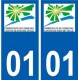 01 Pont de Veyle logo ville autocollant plaque sticker