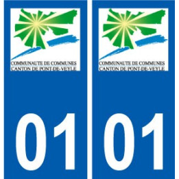 01 Pont de Veyle logo ville autocollant plaque sticker