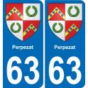 63 Perpezat wappen aufkleber typenschild aufkleber stadt