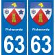 63 Picherande wappen aufkleber typenschild aufkleber stadt