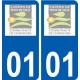 01 Pont-de-Vaux logo ville autocollant plaque sticker