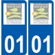 01 Pont-de-Vaux logo ville autocollant plaque sticker