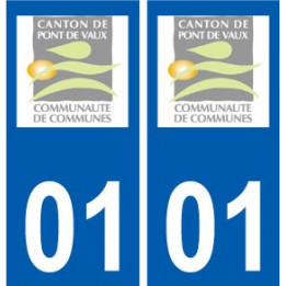 01 Pont-de-Vaux logo ville autocollant plaque sticker
