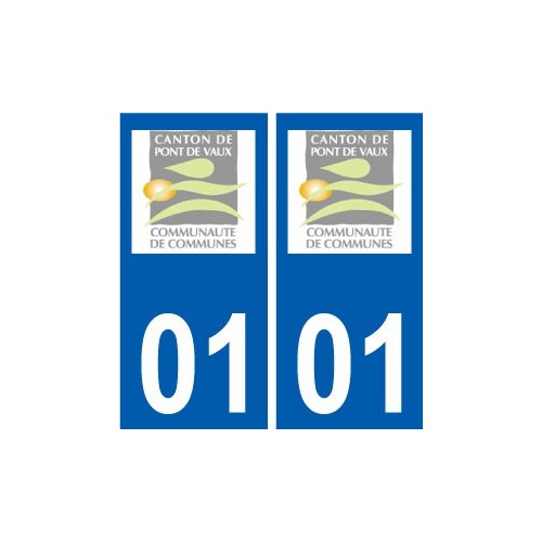 01 Pont-de-Vaux logo ville autocollant plaque sticker