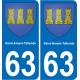 63 Saint-Amant-Tallende coat of arms sticker plate stickers city
