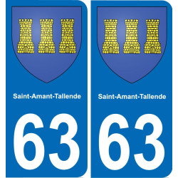 63 Saint-Amant-Tallende wappen aufkleber typenschild aufkleber stadt