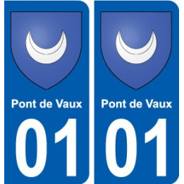 01 Pont-de-Vaux ville autocollant plaque sticker