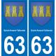 63 Saint-Amant-Tallende coat of arms sticker plate stickers city