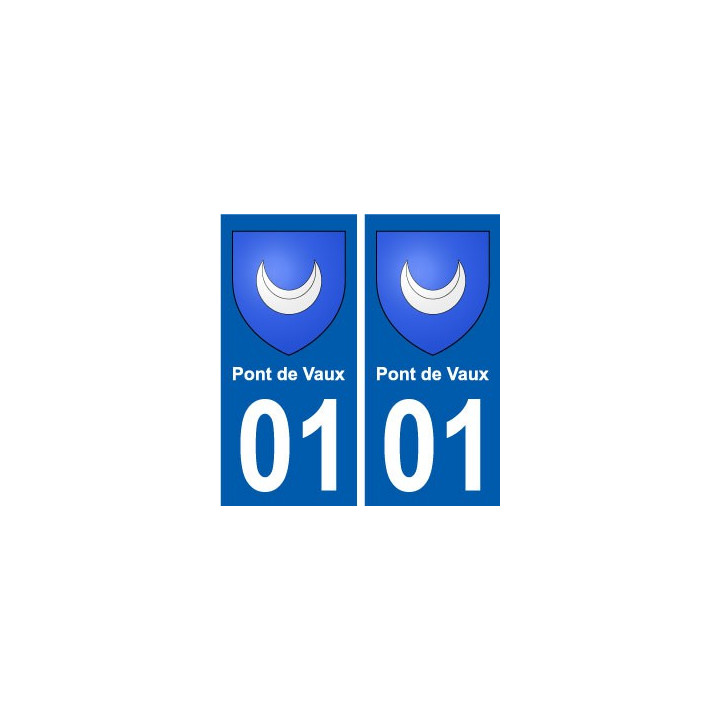 01 Pont-de-Vaux ville autocollant plaque sticker