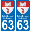 63 Saint-Bonnet-le-Chastel blason autocollant plaque stickers ville