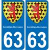 63 Saint-Dier-d'Auvergne blason autocollant plaque stickers ville