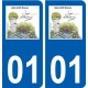 01 Revonnas logo ville autocollant plaque sticker